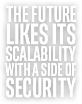THE FUTURE LIKES ITS SCALABILITY WITH A SIDE OF SECURITY