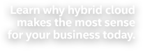Learn why hybrid cloud makes the most sense for your business today.