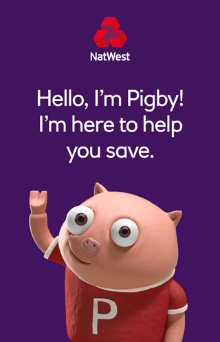 NatWest Hello, I’m Pigby! I’m here to help you save.